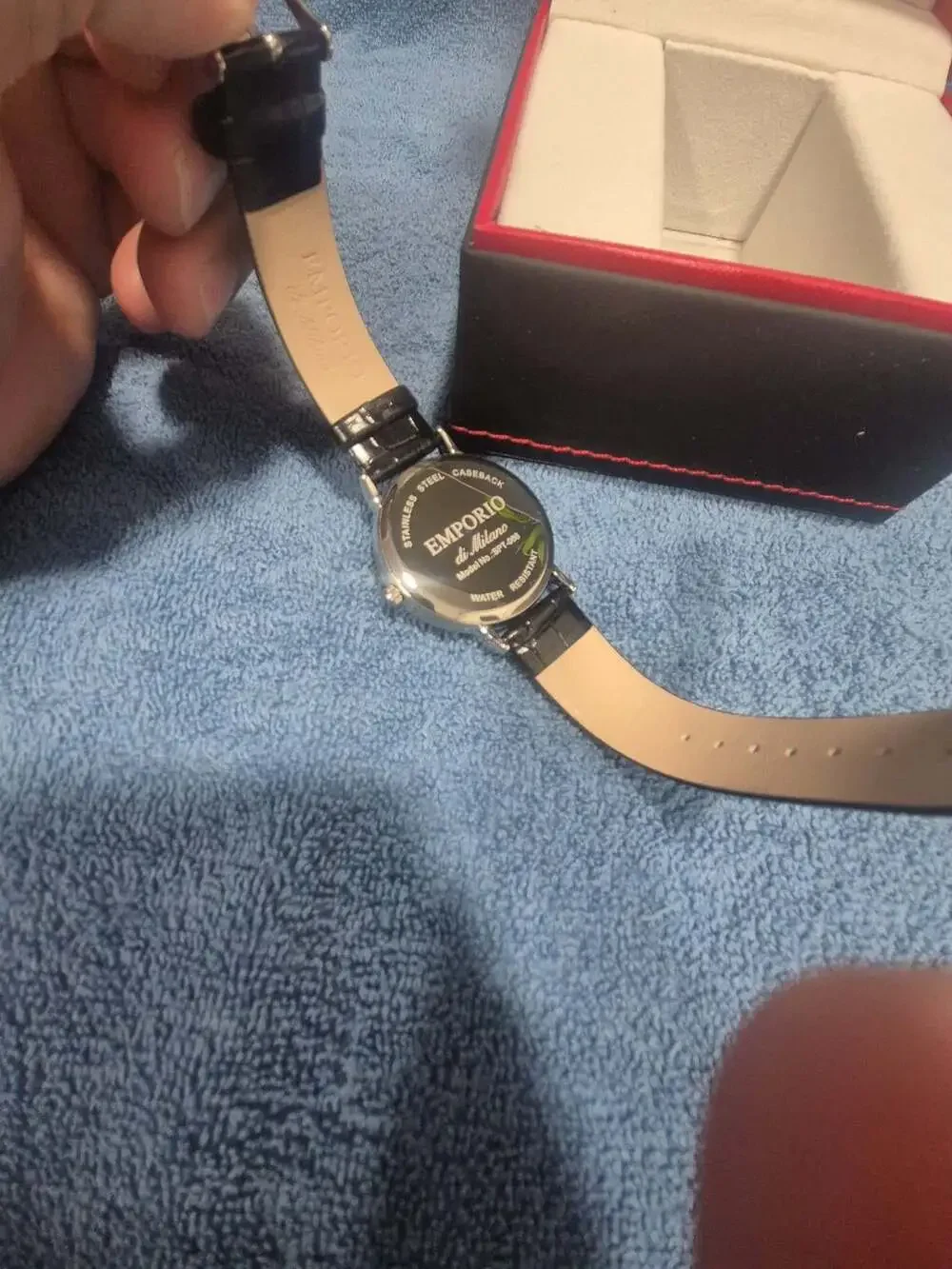 Emporio di Milano Limited Edition Stainless Steel Black Dial Watch Model No: SPT